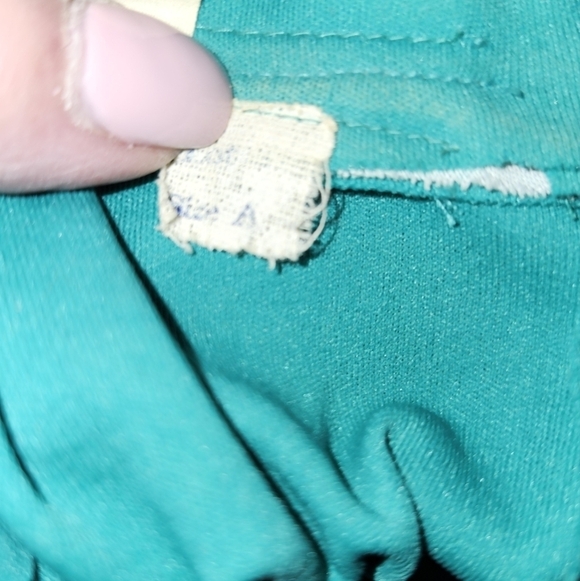 VINTAGE Elegant Teal Halter Dress - Picture 5 of 5